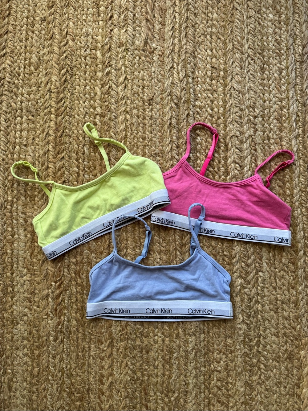 Girls Calvin Klein training bras sz 6